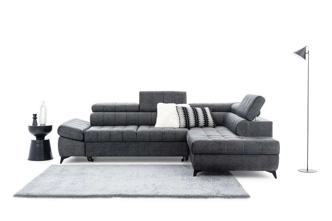 Valoris L Hoekbank met Slaapfunctie - Comfortabel & Functioneel | Kleur: Diverse stofkleuren