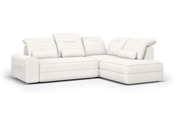 Tulia L Hoekbank met Elektrisch Uitschuifbare Zitting | Kleur: Naar keuze | Maat: 275x87x211 cm