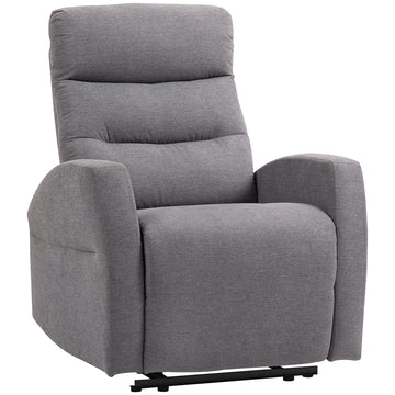 Verstelbare relaxfauteuil, grijze fauteuil | Kleur: Grijs | Afmetingen: 76x93x103 cm