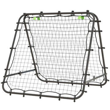Opvouwbare voetbalrebounder - Voetbaltrainer | Kleur: Zwart | Afmetingen: 95x100x90 cm