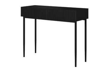 Nicole Bureau 100 cm met lades – Modern mat zwart | Kleur: Mat zwart | Maat: 100x82x41 cm