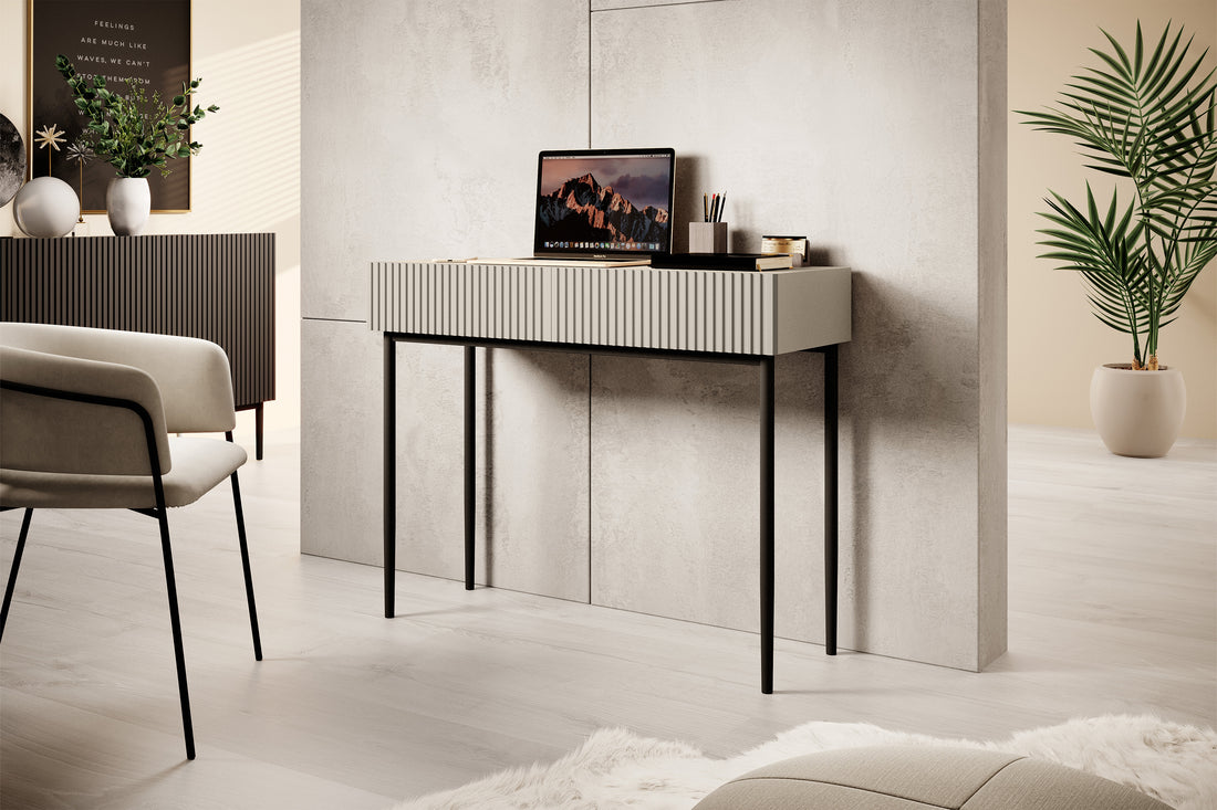 Nicole bureau met lades 100 cm - Modern design | Kleur: Kasjmier | Maat: 100x82x41 cm