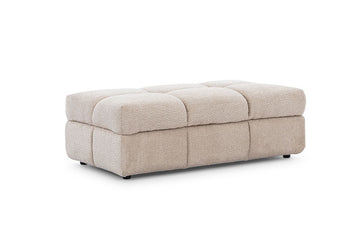 Gestoffeerde Magnelio poef - Modern design, multifunctioneel & comfortabel | Kleur: Aanpasbaar