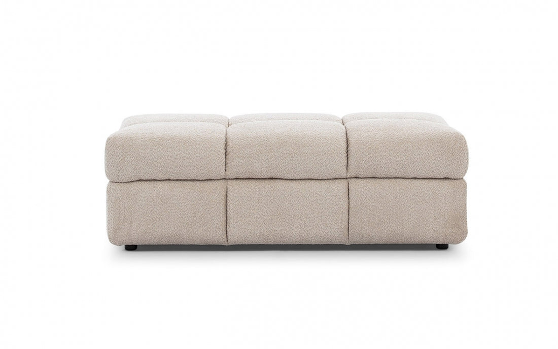 Gestoffeerde Magnelio poef - Modern design, multifunctioneel & comfortabel | Kleur: Aanpasbaar