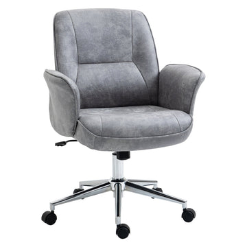 Ergonomische bureaustoel - Stoffen stoel | Kleur: Lichtgrijs | Afmetingen: 69x67x92-102 cm