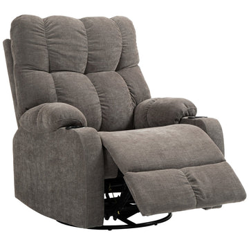 Relaxfauteuil met voetensteun | Kleur: Lichtbruin | Afmetingen: 88x96x108 cm