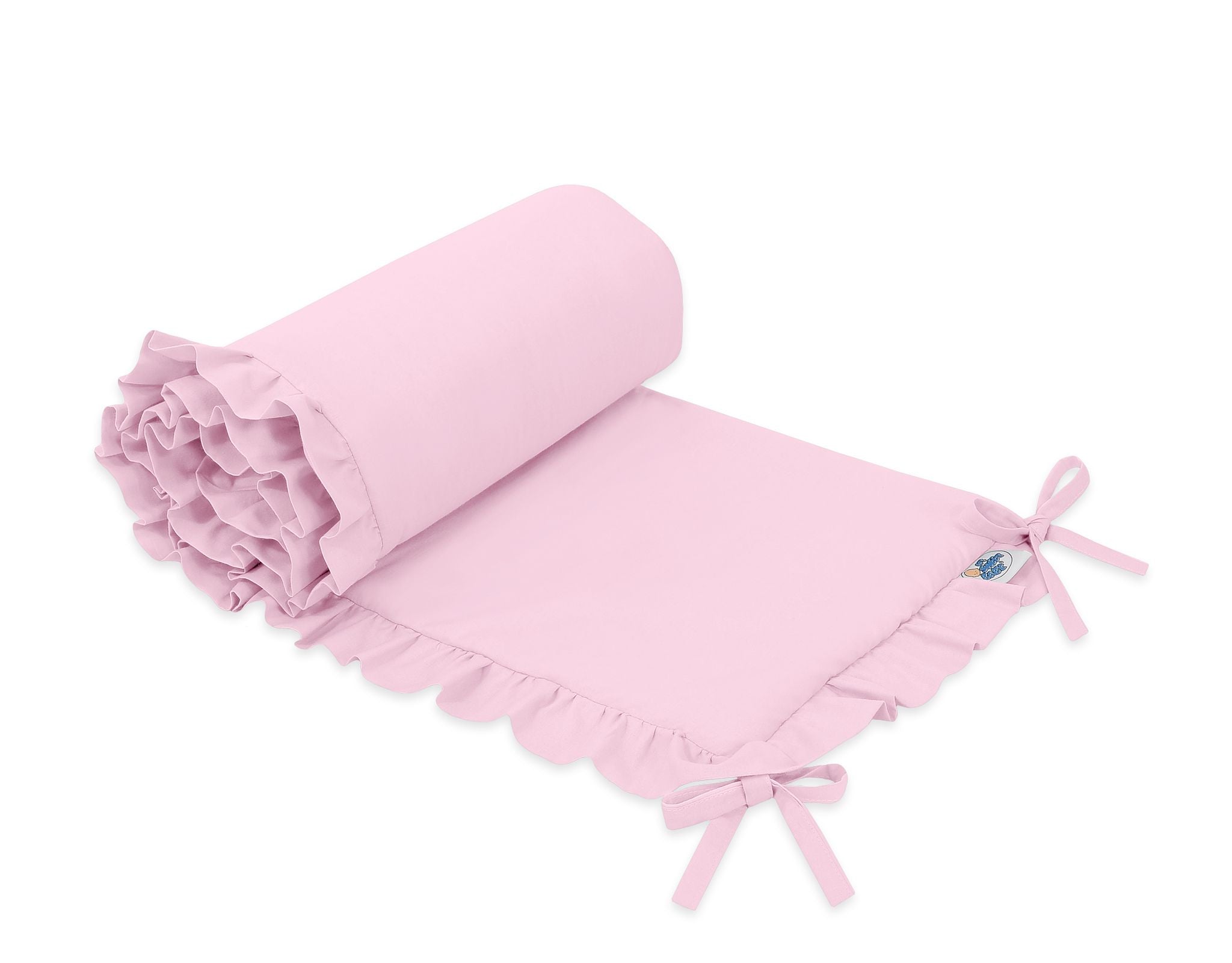 Universele babybedbumper, ledikantbeschermer, optimale bescherming en comfort - roze