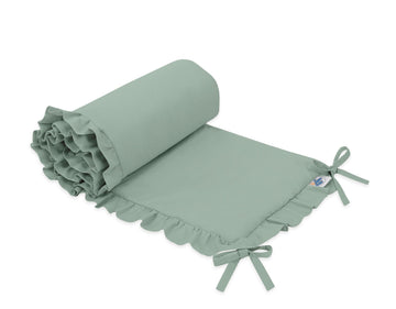 Babykrijtbescherming - bedomranding - zacht & anti-allergisch - universeel - pastelgroen