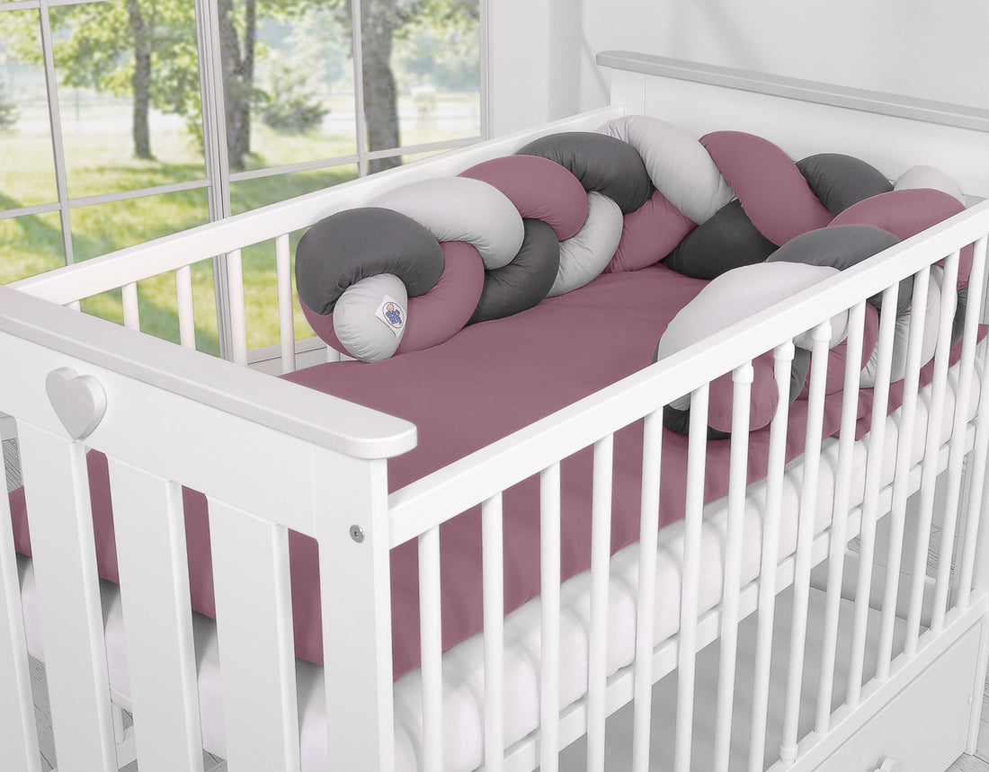 Flätad spjälsängsskydd, spjälsängsskydd, optimalt skydd och luftcirkulation