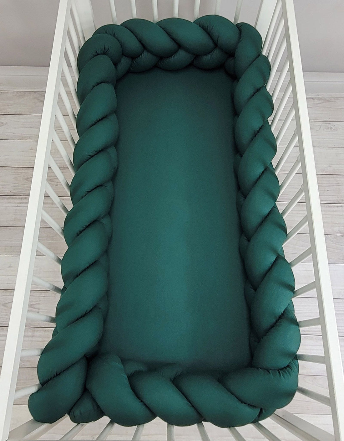 Flätad knutskydd XXL - spjälskydd - bättre luftcirkulation - flaskgrön