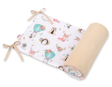 Universele ledikantbumper - bedbescherming - anti-allergisch & dubbelzijdig voor 120x60/140x70 cm