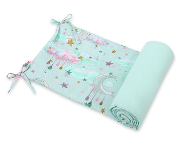 Universele ledikant bumper - bedomranding - optimale bescherming, anti-allergisch, ademend