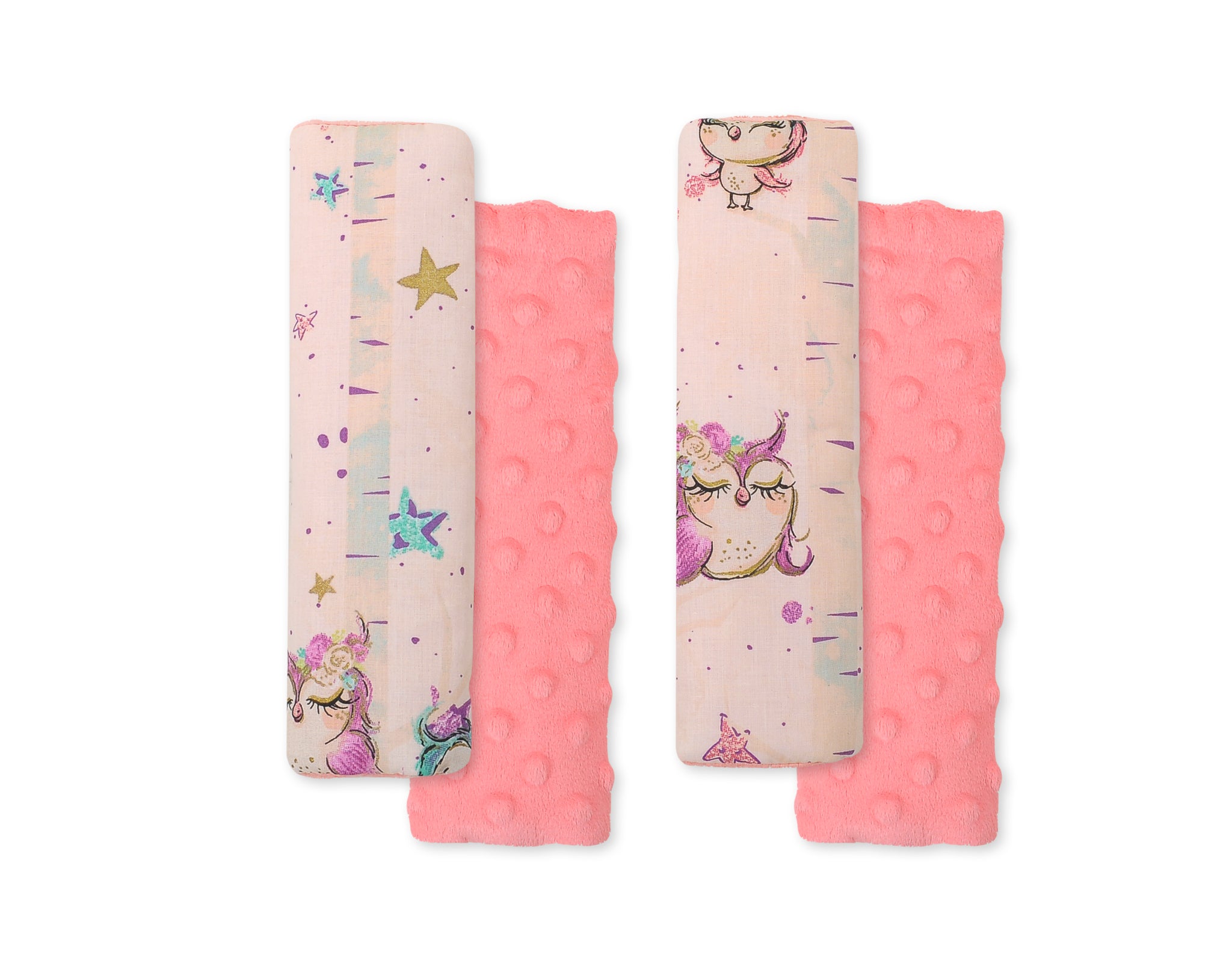 Dubbelsidiga säkerhetsbälteskuddar - skydd - extra mjuka och bekväma för barn