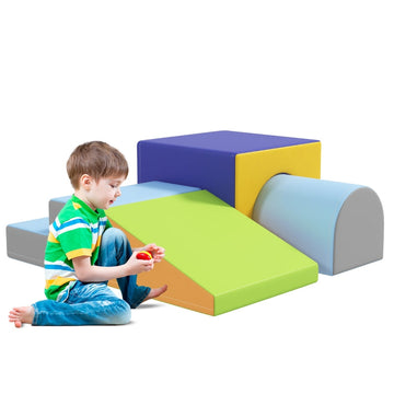 Zachte bouwblokkenset voor kinderen - 4-delig | Kleur: Multicolor | Afmetingen: 50x150x39 cm