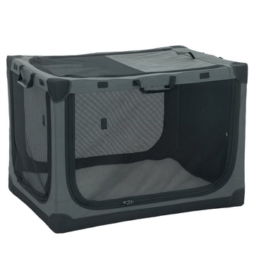 Opvouwbare hondenbox met kussen tot 30 kg | Kleur: Groen | Afmetingen: 64x90x64 cm