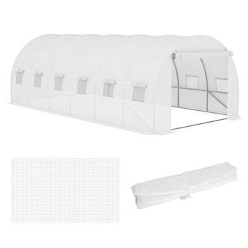 Kasfolie voor tunnelkas 6x3x2 m | Kleur: Wit | Afmetingen: 300x600x200 cm