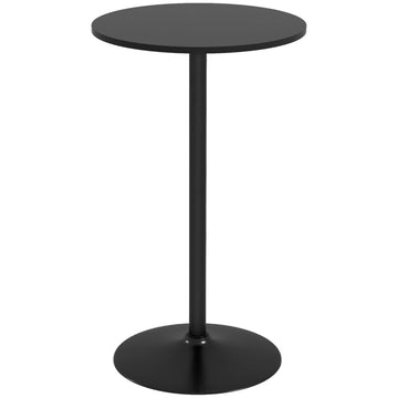 Ronde bartafel voor 2 personen | Kleur: Zwart | Afmetingen: 60x60x102 cm