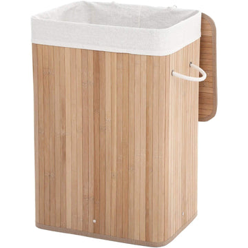 Bamboe wasmand, opvouwbare opbergmand, 72 liter, 40 x 30 x 60 cm
