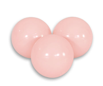 Plastic ballen, speelballen - kindveilig & flexibel - set van 50 stuks - blush
