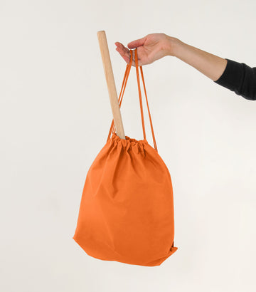 Hobbyhästryggsäck - hästväska - stor kapacitet, lätt att rengöra, orange