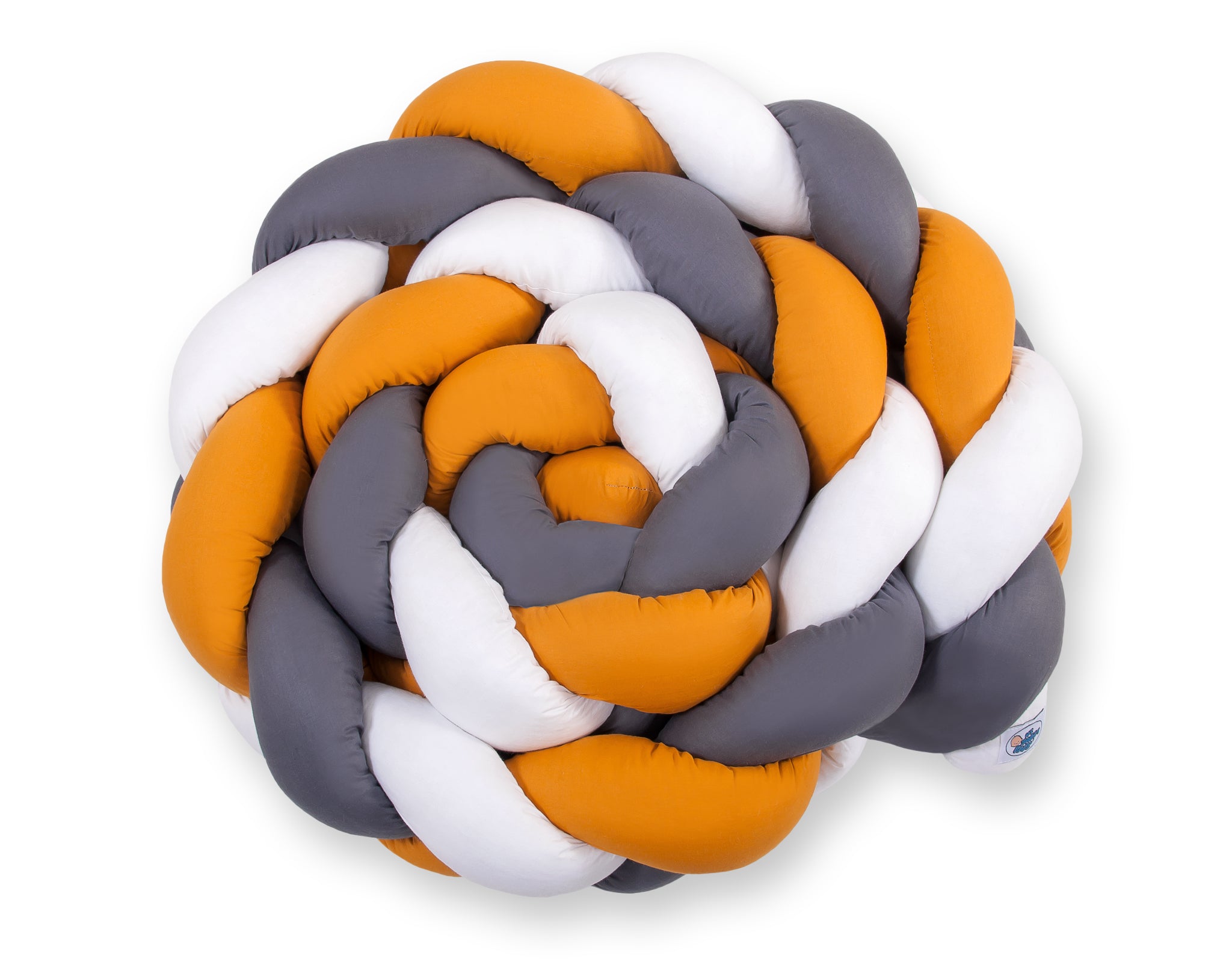 Flätad spjälsängsskydd XXL – spjälsängsskydd – andningsbart och säkert – 100 % bomull