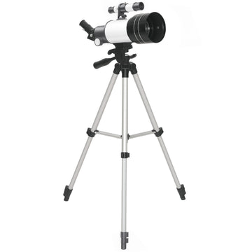 Astronomietelescoop 70 mm met statief | Kleur: Wit | Afmetingen: 76x76x133 cm