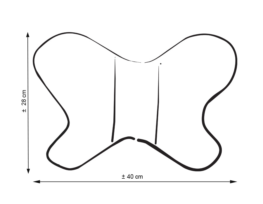 Dubbelzijdig schokabsorberend kussen, baby hoofdkussen, optimale hoofdsteun en luchtcirculatie