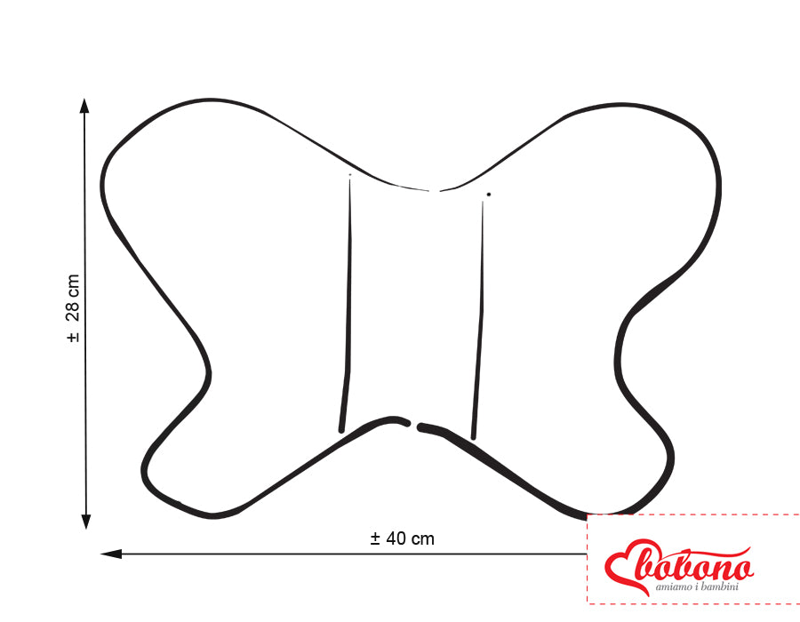 Dubbelsidig stötdämpande kudde – fjärilskudde – optimal ventilation och komfort