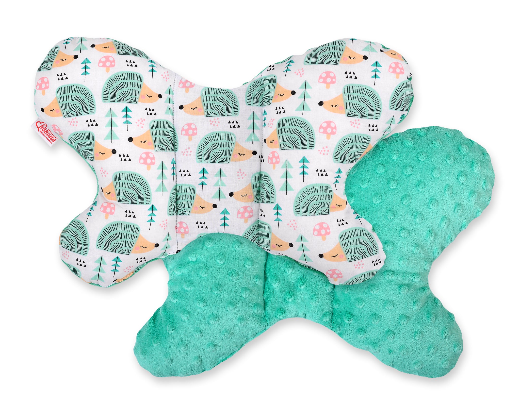 Dubbelsidig anti-stötdämpande kudde, huvudkudde, optimalt huvudstöd för spädbarn