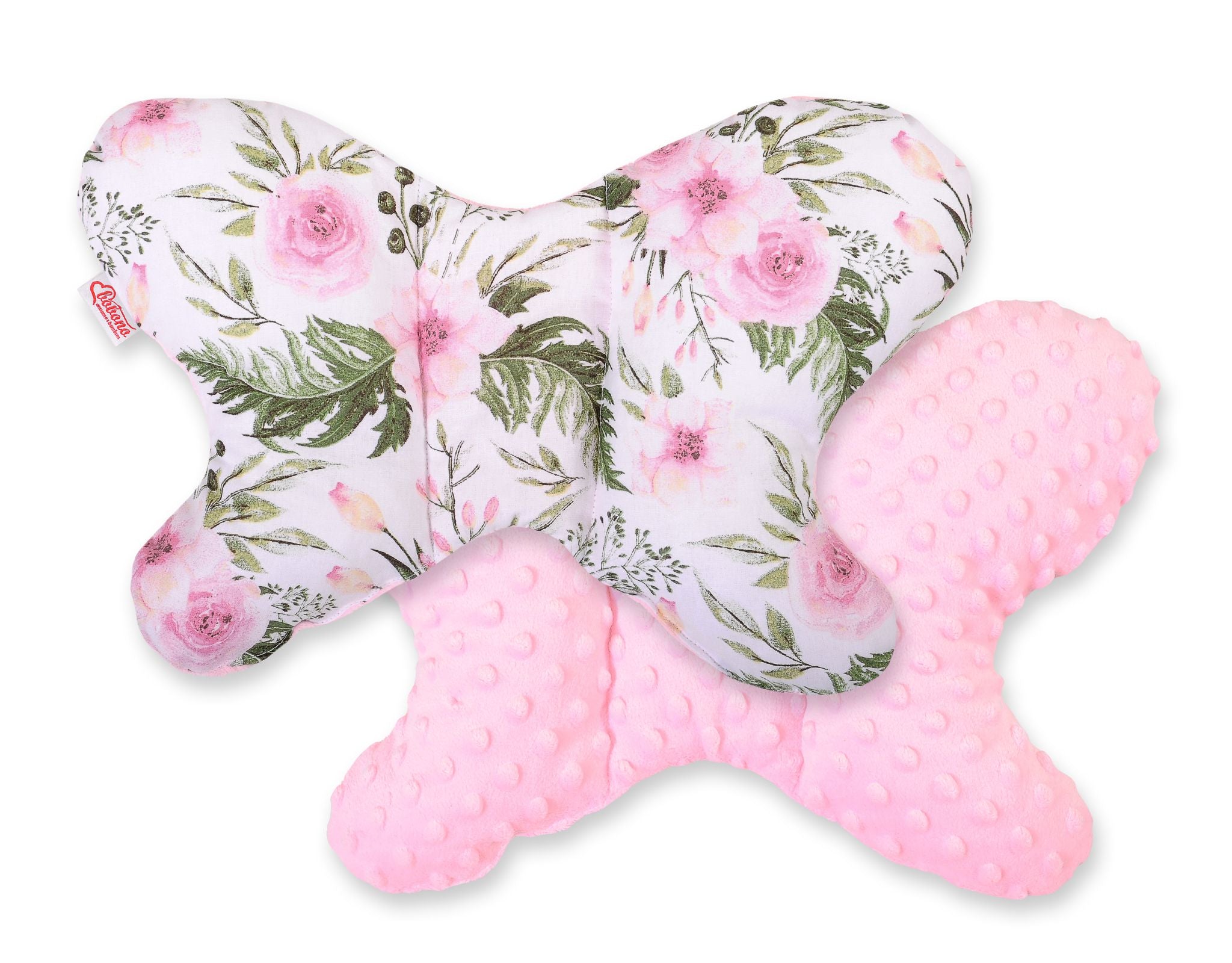 Dubbelsidig stötdämpande kudde, huvudkudde, optimalt huvudstöd – Peony Pink/Rosa