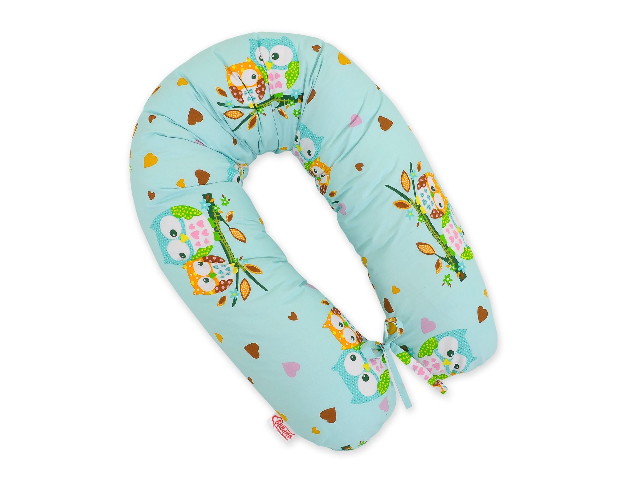 Zwangerschapskussen - body pillow - met afneembare hoes - extra lang 170 cm - Mint Uiltjes