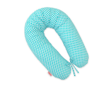 Zwangerschapskussen - voedingskussen - ultiem comfort & afritsbare hoes, 170 cm, mint