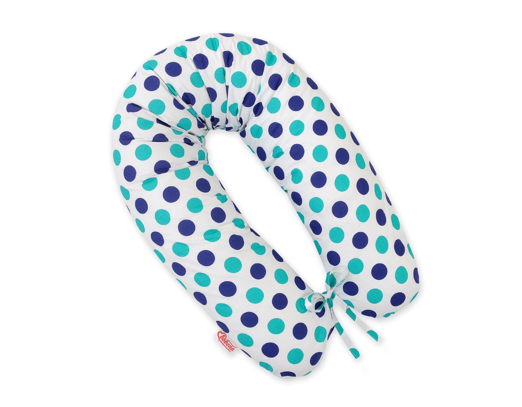Zwangerschapskussen, voedingskussen, met afneembare hoes voor extra hygiëne - 170 cm mint/blauw