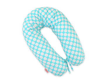 Zwangerschapskussen - lichaamskussen - optimale steun - afneembare hoes, turquoise, 170 cm
