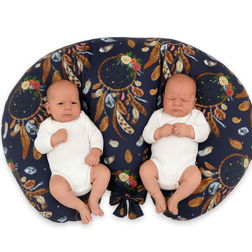 Tweeling voedingskussen - borstvoedingskussen - ergonomische steun voor moeder en baby's