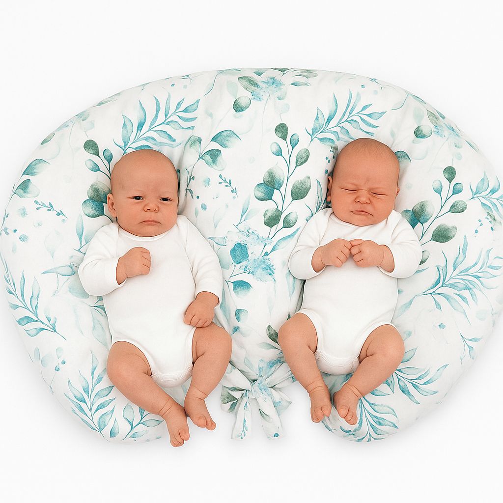 Tweeling voedingskussen – borstvoedingskussen – ergonomische steun voor moeder en baby's