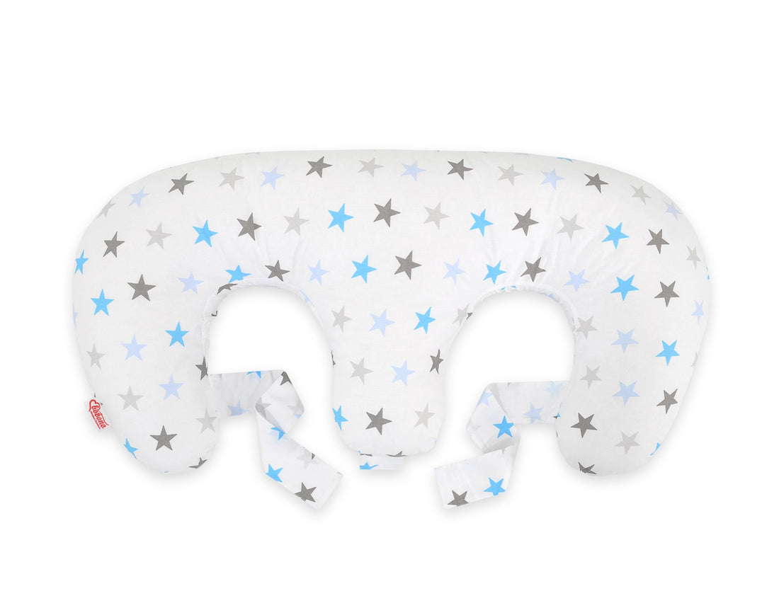 Tweeling voedingskussen - borstvoedingskussen - ergonomische ondersteuning voor rug en baby’s