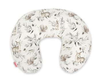 Voedingskussen, borstvoedingskussen, ergonomisch comfort – Woodland Olive – wasbare hoes