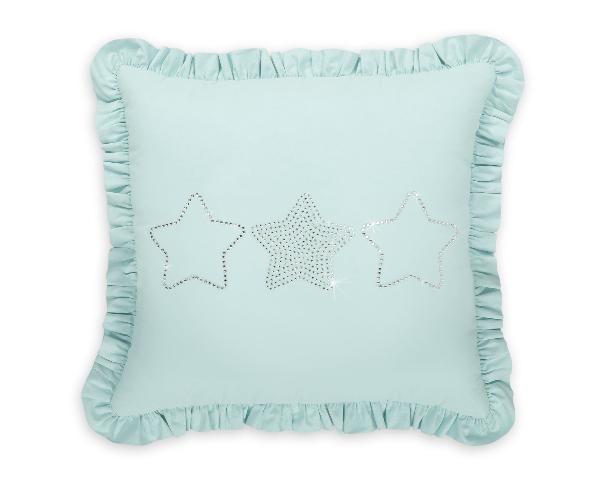 Dekorativ kudde - prydnadskudde - optimalt stöd, bomull, mintgrön, 40x40 cm