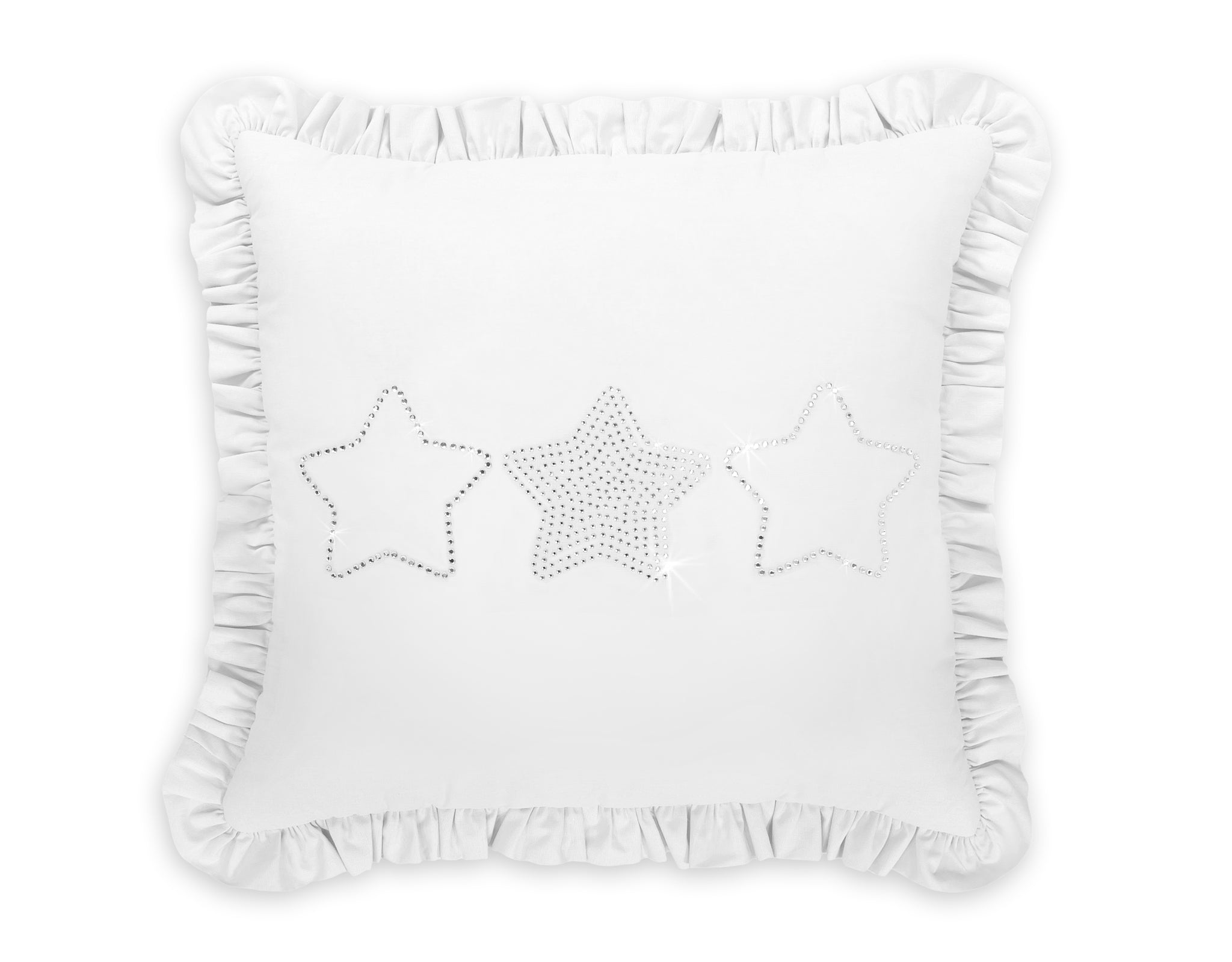 Dekorativ kudde - dekorativ kudde - bra stöd och andningsbar - vit bomull - 40x40 cm