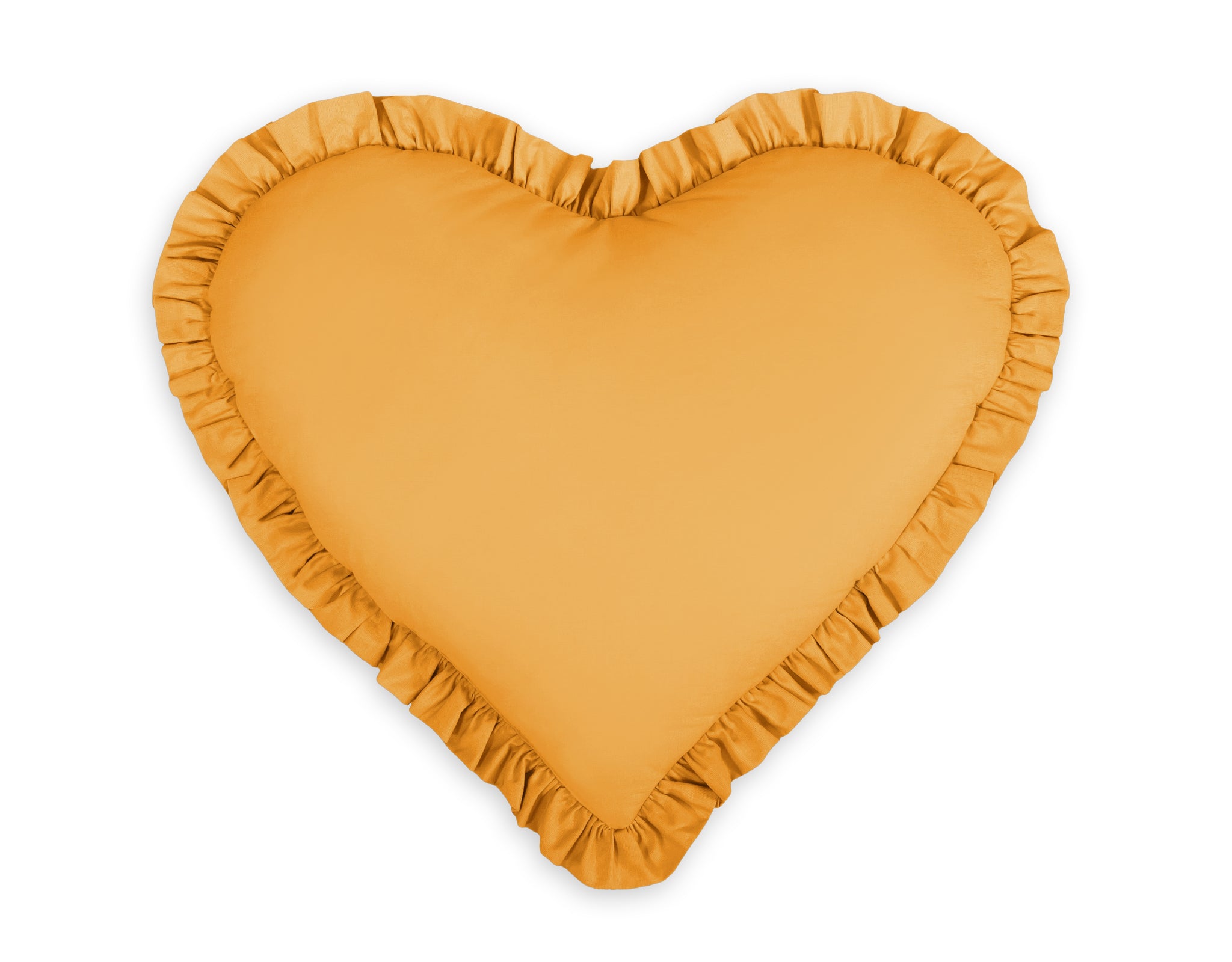 Hjärtformad dekorativ kudde - dekorativ accent - miljövänlig Eco Fillball-fyllning