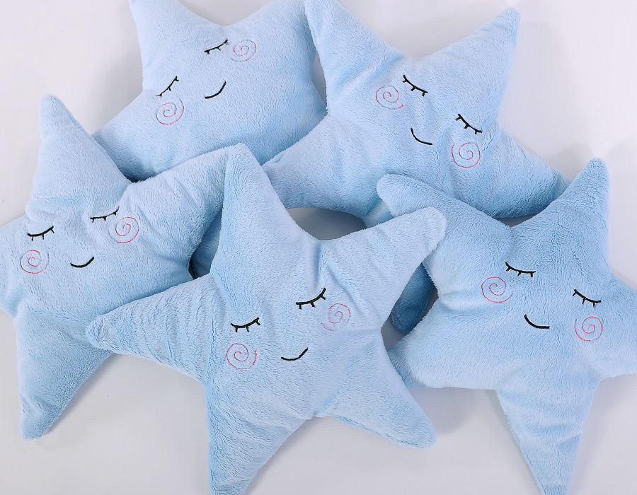 Little Star-kudde – babykudde – med skallra, extra mjuk minkyfleece