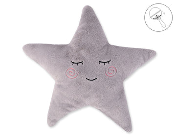 LITTLE STAR kudde - babykudde - mjuk minkyfleece för bekväm sömn