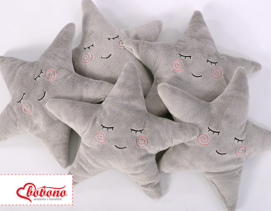 LITTLE STAR kudde - babykudde - mjuk minkyfleece för bekväm sömn