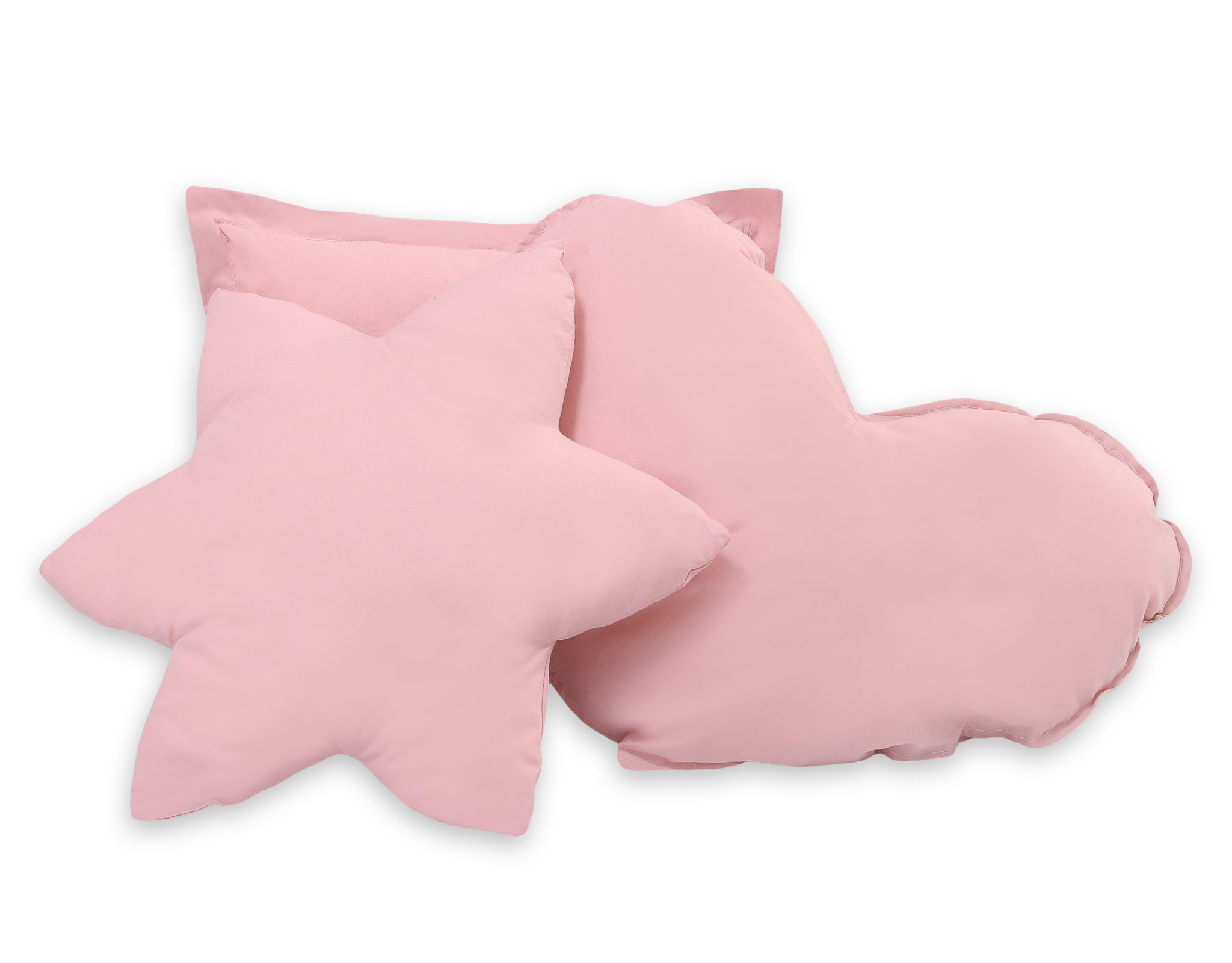 3-delige kussenset - sierkussens - optimale ondersteuning voor kinderkamer, pastel roze
