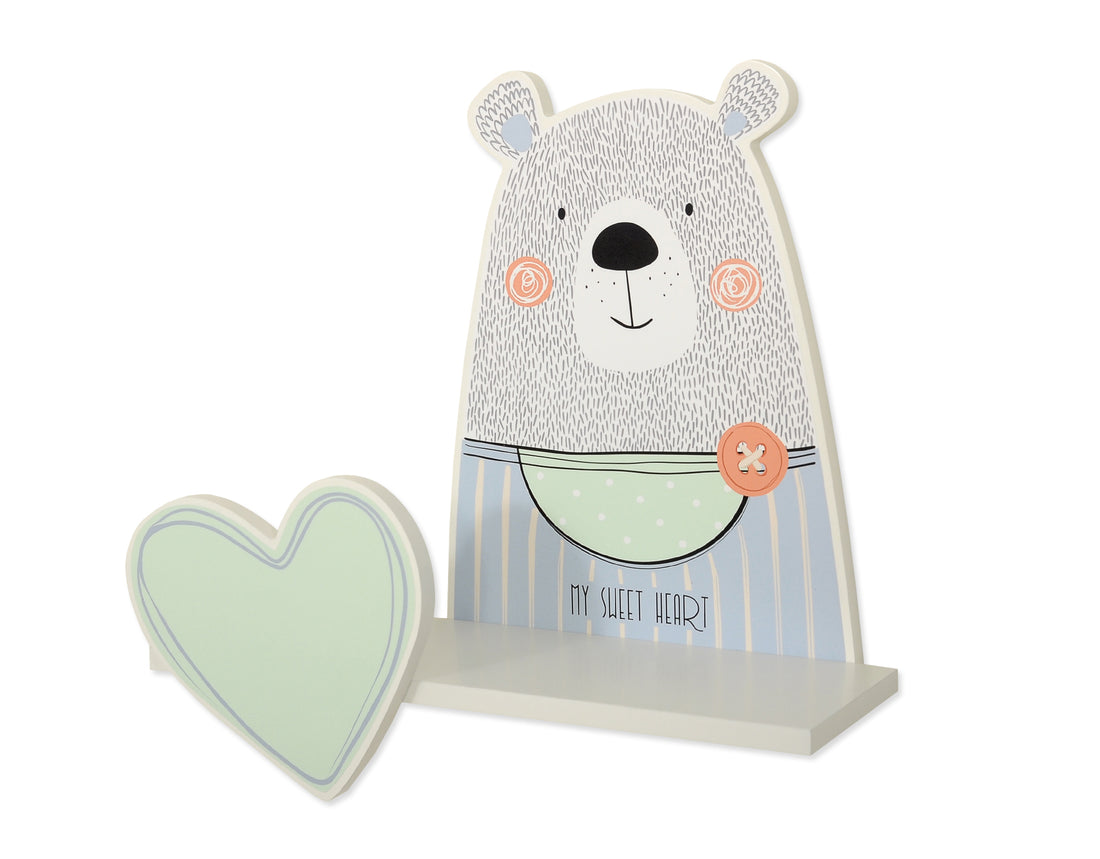 Barnrumshylla - vägghylla - robust MDF, färgglad, reptålig, säker färg