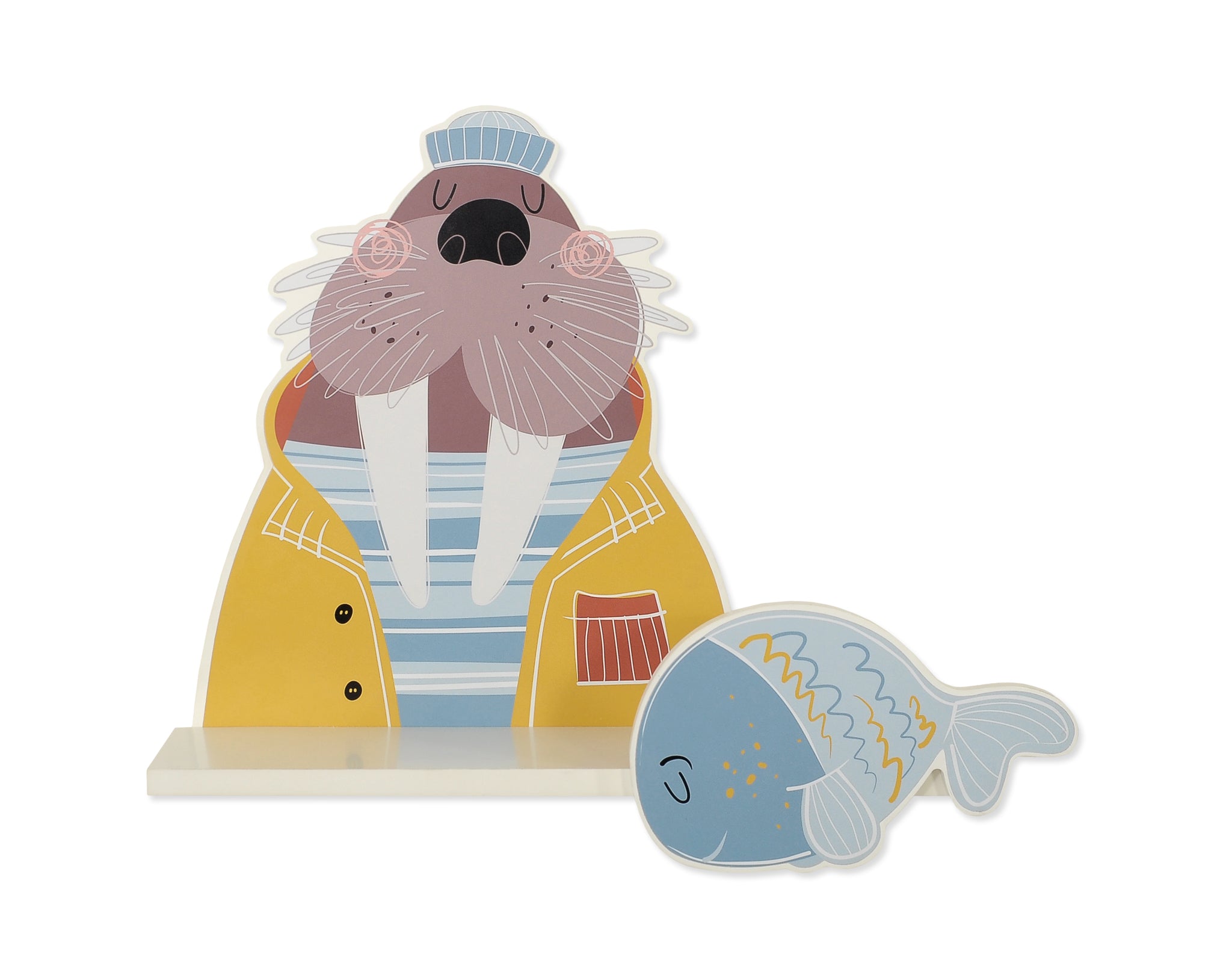 Barnrumshylla, vägghylla, slitstark och reptålig - ekologisk MDF - Walrus design