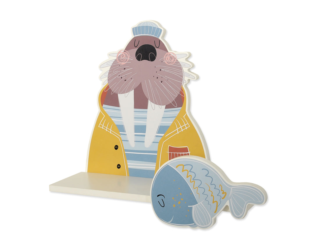 Barnrumshylla, vägghylla, slitstark och reptålig - ekologisk MDF - Walrus design