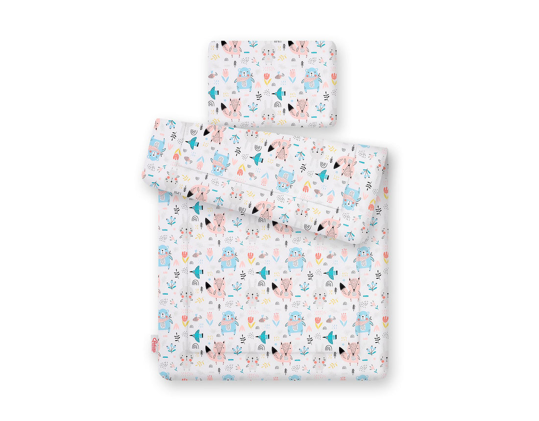 2-delige bedding set - baby beddengoed - extra zacht & veilig voor newborn 75x100 cm