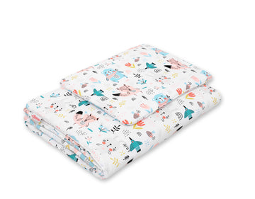 2-delige bedding set - baby beddengoed - extra zacht & veilig voor newborn 75x100 cm